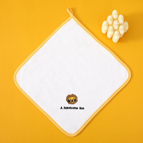 Serviette Pour Enfants Mnage Dessin Tricot Quatre Couches Serviette De Visage Bb Mouchoir Serviette  Main Bb Trucs 25*25 Cm - Type Little Lion