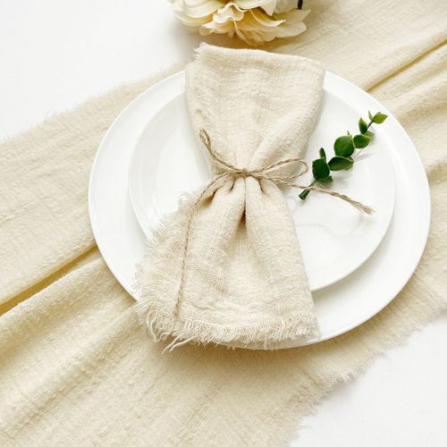 Serviettes De Cuisine Rutilisables,10 Pices 32x32cm,En Gaze De Coton Rouge,Pour Grill,Pour Fte De Mariage,Dcor De Table,Bavures Rtro