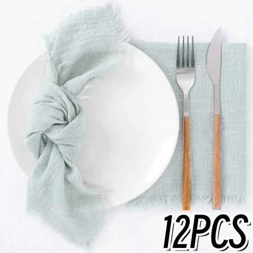 Serviettes De Table En Lin Et Coton Rose,30x30cm,Dcoration Pour Ftes,Mariages Et Dners