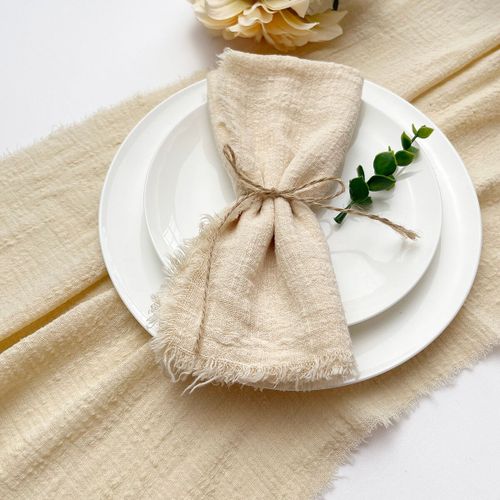 Serviettes De Table Rutilisables En Gaze De Coton Rouge De Nol,Torchon De Grill,Dcor De Table De Fte De Mariage,Serviette Rtro,32x32cm,20 Pices