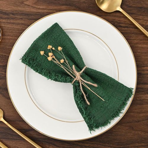 Serviettes De Table Rutilisables En Gaze De Coton Rouge De Nol,Torchon De Grill,Dcor De Table De Fte De Mariage,Serviette Rtro,32x32cm,20 Pices