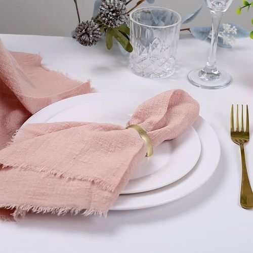 Serviettes De Table Rustiques En Gaze De Coton,lgantes Et Douces,Rtro,Bavure De Grillade,Lin Pour Ixde Mariage,Dcor De Salle  Manger,20 Pices
