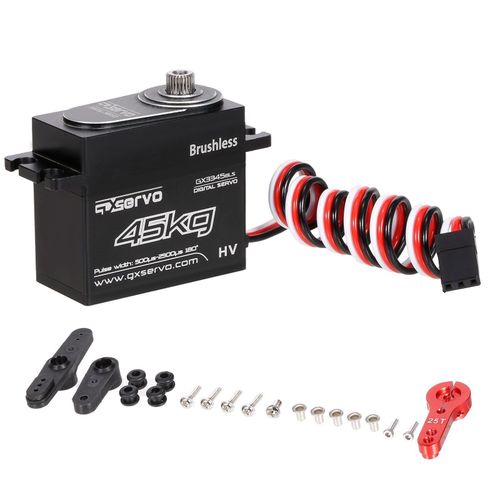 Servo De Direction tanche Ip67 Couple lev Corps En Mtal Engrenage En Acier Sans Brosse Numrique Pour Robot De Bateau De Voiture 1/10 1/8 Rc