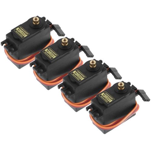 Servo Normal/Metal Gear pour modle RC Arduinos Raspberry Pi,robotique MG995,MG 995,180,360 - Type 4 pcs 180 mental