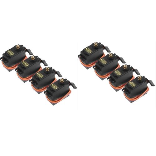Servo Normal/Metal Gear pour modle RC Arduinos Raspberry Pi,robotique MG995,MG 995,180,360 - Type 8 pcs 180 Mental