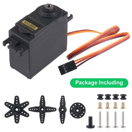 Servo Normal/Metal Gear pour modle RC Arduinos Raspberry Pi,robotique MG995,MG 995,180,360 - Type MG 995 360 Normal