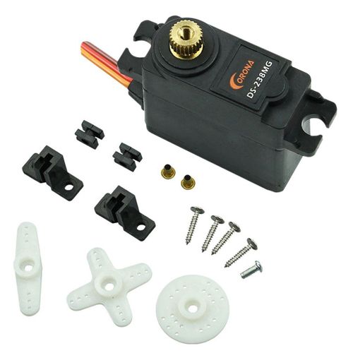 Servo numrique  engrenage mtallique DS238MG, 4.6kg Cm/22g, pour tlcommande, avion, bateau, Servo numrique robuste