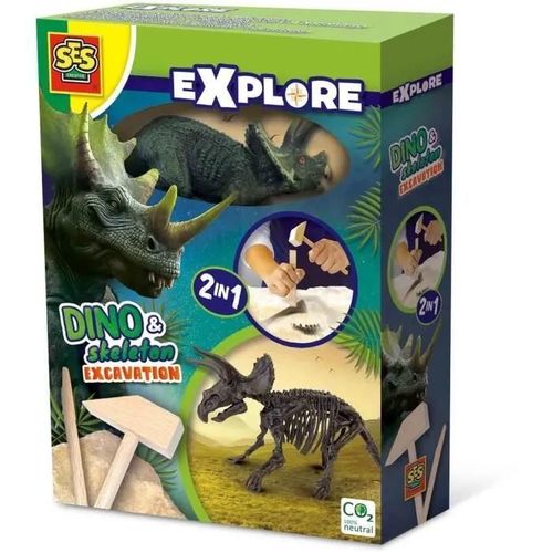 Ses Creative Explore Recherche Ton Dinosaures Et De Squelettes 2 En 1