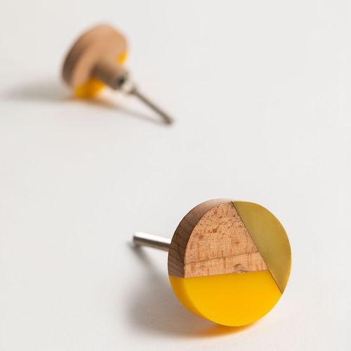 Set De 2 Poignes Ozzy Jaune Curry