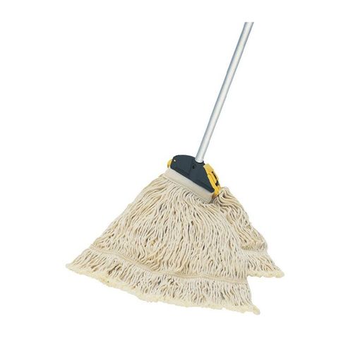 Set De Franges De Nettoyage Humide Serpillre Ac Porte-Frange Et Manche Alu L.1400 Mm Vermop