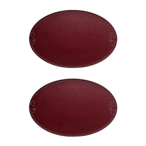 Set De Table Rtro En Pu Tapis D'isolation Ovale De Style Franais Europen Ins Tapis De Table  Manger Occidental Impermable Et Rsistant  L'huile Home C