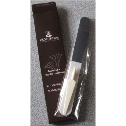 Set Manucure/Manicure Set - Lime  Ongles + Repoussoir Prsents Dans Un tui Carton Individuel -Produit Promotionnel Algotherm -