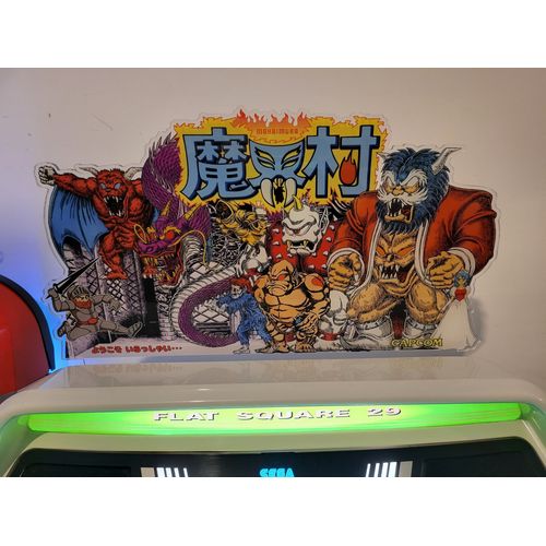Set Topper + Instruction Card Pour Tout Modle De Borne Arcade: Ghost'n Goblins/Makaimura De Capcom