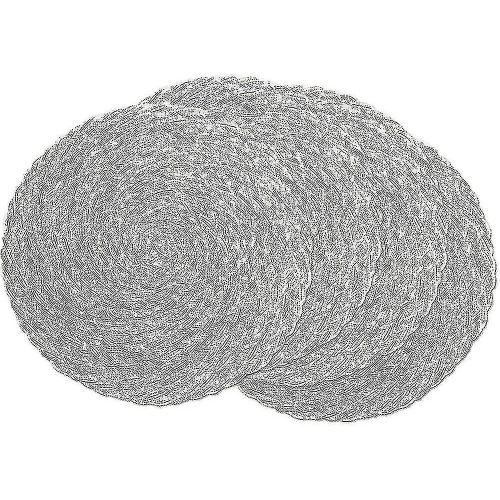 Sets De Table Ronds Tresss Ensemble De 6 Sets De Table Ronds Lavables Pour Table De Cuisine