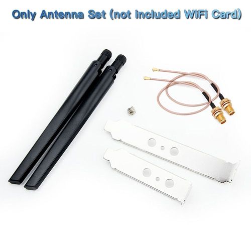 Seulement l'antenne - Mini Carte Rseau Sans Fil 6e Pcie, Wi-fi 6ghz/5g/2.4ghz, Bluetooth 5.2, Intel Ax210, Wlan, 802.11ax, Windows 10