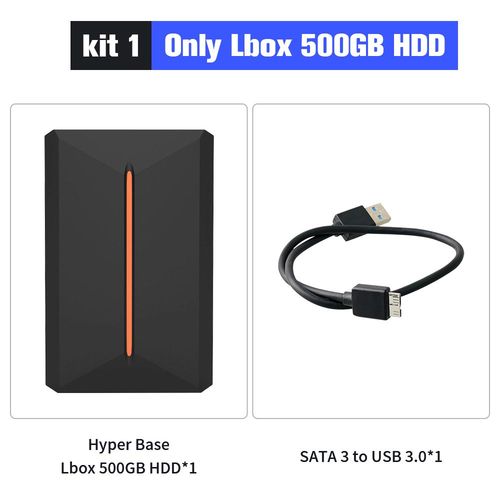Seulement Lobie 500g Hdd - Disque Dur De Jeu Portable 500 Go, Hdd De Jeu Avec 3700 Pc/3d, Pour Ps4/Ps3/Ps2/Wii/Wiiu/Switch/Gamecube