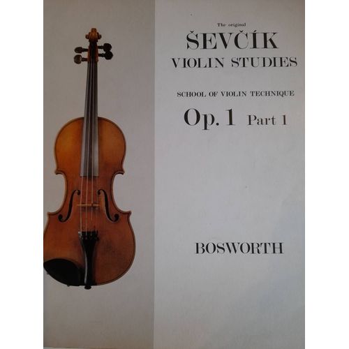 Sevcik . Mthode De La Technique Du Violon. Volumes Op 1.Part 1 , Part 2 , Part 3, Part 4. Ensemble Les 4 Cahiers