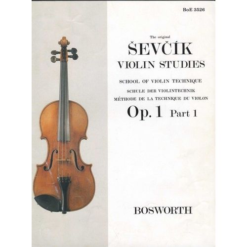 Sevcik Violin Studies - Mthode De La Technique Du Violon - Opus 1 Part 1