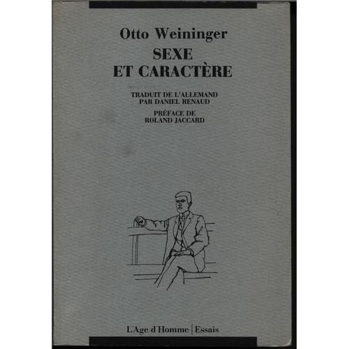 Sexe Et Caractere   de WEININGER Otto  Format Broch 