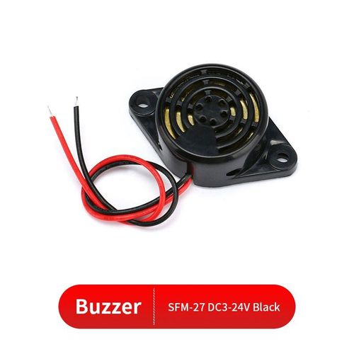 SFM-27-DC3-24V-W 5PCS SFM-27 DC 3-24V Buzzer actif magntique Long bip continu, Buzzer pizo, haut-parleur de carte mre, klaxon d'ordinateur pour Arduino