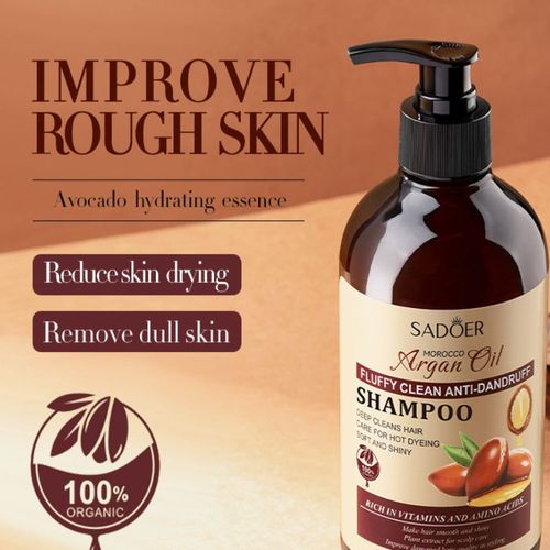 Shampooing Adoucissant Anti-Pelliculaire  L'huile D'argan, Nettoyant Moelleux, Rafrachissant, Hydratant, Hydratant, Traitement Des Cheveux Et Du Cuir Chevelu, 500ml