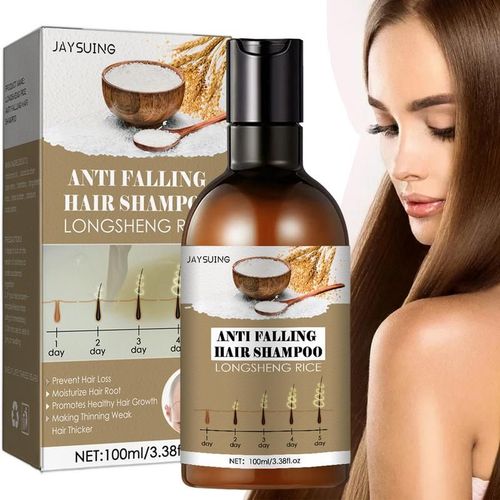 Shampooing Anti-Chute De Cheveux Au Riz Ferment, Croissance Rapide, Soins Capillaires, Secs, Boucls, Friss, Pellicules, Endommags