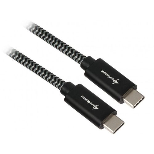 Sharkoon Usb 3.1 C-C Bk/Gy 0.5m | Alu + Braid