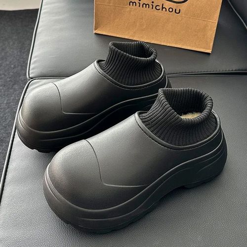 Shevales-Pantoufles  Semelle Optique En Fourrure Pour Femmes,Chaussures Chaudes En Coton Pour La Maison,Pantoufles En Peluche,Toboggans D'intrieur Non Alds,Mode Extrieure,Hiver