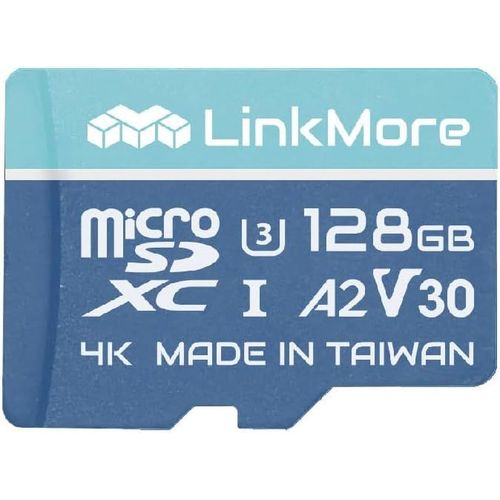 SHIBA-128 Go Carte Micro SDXC, A2, UHS-I, U3, V30, Classe 10 Compatible, Vitesse de Lecture jusqu' 160 Mo/s, Vitesse d'criture j[1