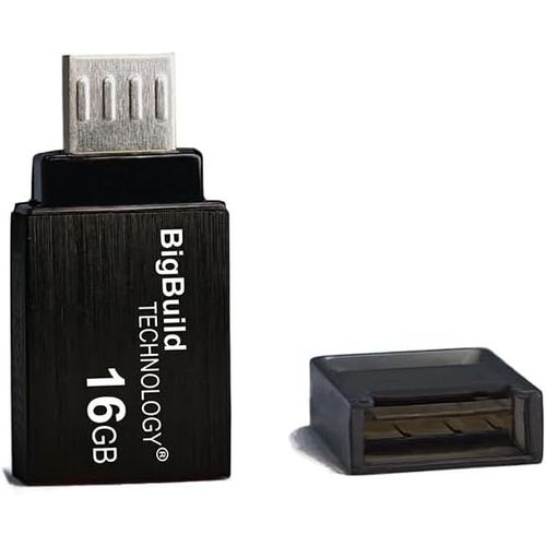 SHIBA-16GB Noir Cl USB Micro B OTG Dual Drive Compatible avec Samsung Galaxy A2/A10, S4/S5/S6/S7, Note 4/5, J8/J7/J6/J5 Mobile[1431