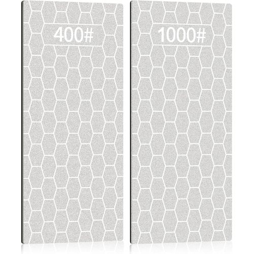 Shiba-2 Pices Pierre Aiguiser Couteaux, Pierre Aiguiser Surface Nid D'abeille, Plaque D'afftage Diamante Avec Coussin Antidra[1