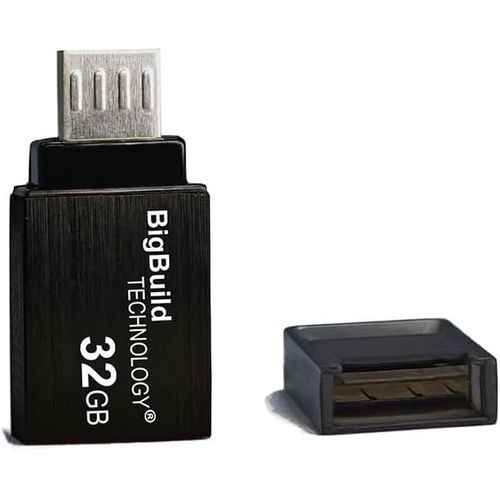 SHIBA-32GB Noir Cl USB Micro B OTG Dual Drive Compatible avec Samsung Galaxy A2/A10, S4/S5/S6/S7, Note 4/5, J8/J7/J6/J5 Mobile[1432