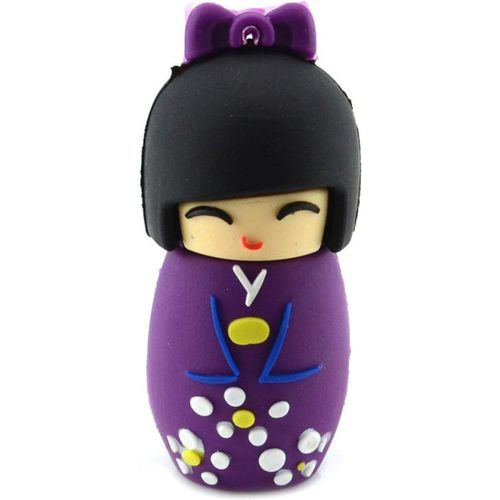 SHIBA-32Go Cl USB 2.0 Fantaisie Flash Drive Mmoire U Disque en Forme de Poupe Japonaise Porte Cl (32GO, Violet)[527]