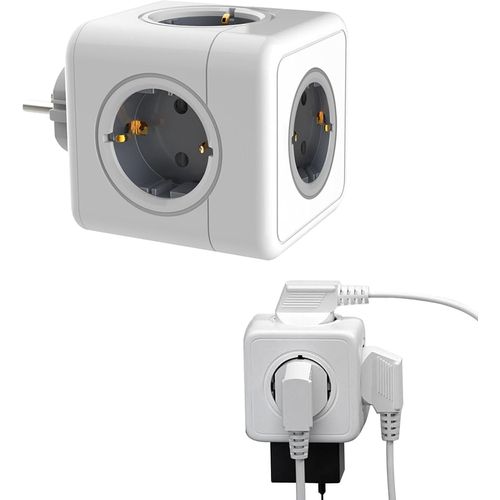 SHIBA-Adaptateur de Prise 5 en 1 Cube, Multiprise Universelle 16A, Prise de Bureau Charge Rapide, Prise Multiple Chargeur, Pas de [1