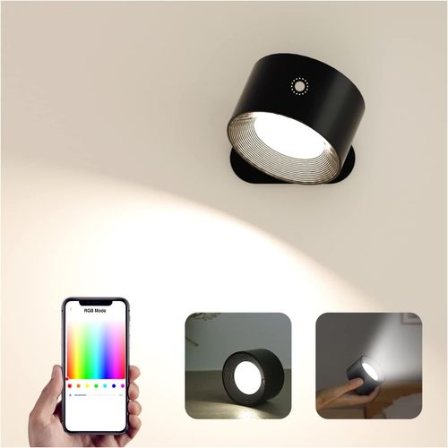 Shiba-Applique Murale Intrieure Intelligente  Intensit Variable Avec Batterie Avec Port De Charge Usb,Applique Murale Led Intel[4