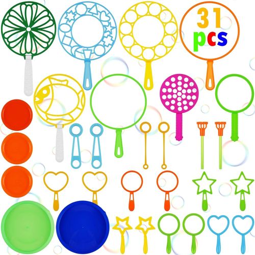 Shiba-Baguette  Bulles Ensemble, 31 Pices Bulles Sticks Pour Enfants, Jouet De Bulles De Savon Pour Activits De Plein Air, Mari[8