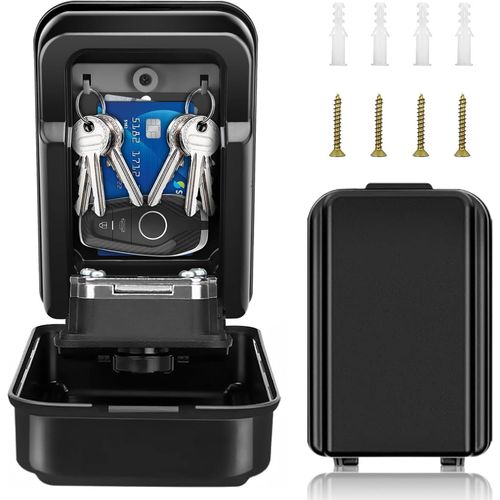 Shiba-Boite A Clefs Securisee Exterieur, Grande Boitier A Cle Murale Avec Code 4 Chiffres, Boite  Cl Scurise tanche  L'eau E[6