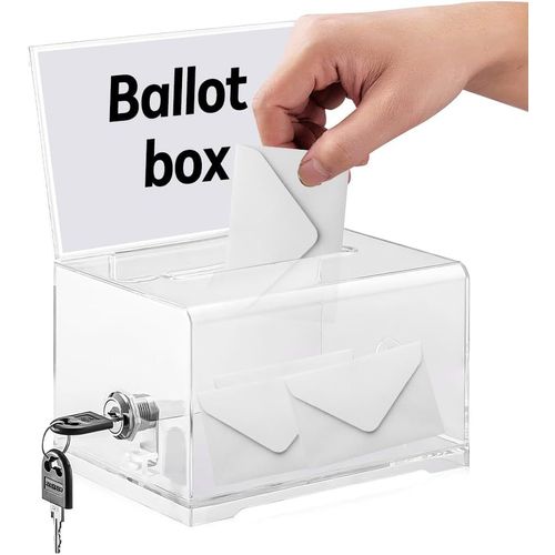 Shiba-Bote De Don En Acrylique, Bote  Donations En Acrylique, Bote Transparente Pour Votes, Urne Transparente Avec Cl Pour Vo[2