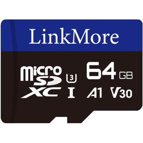 SHIBA-Carte Micro SDXC 64 Go, A1, UHS-I, U3, V30, Compatible Classe 10, Vitesse de Lecture jusqu' 95 Mo/s, Vitesse d'criture jus[1