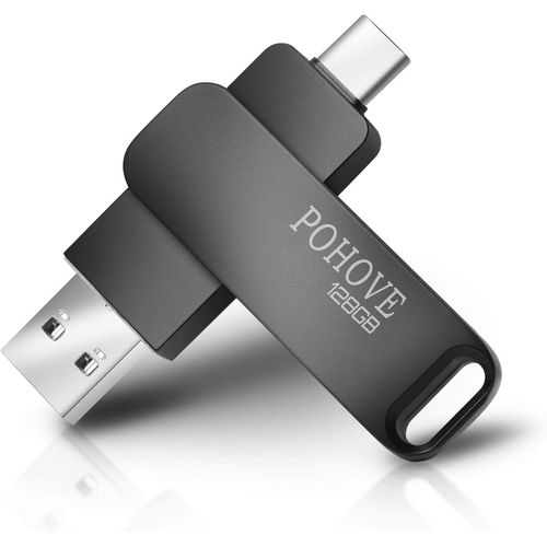 SHIBA-Cle USB 128 GO 3.0, OTG Cl USB C 128 GO 2 en 1 Type C USB 3.0 Pen Drive 128gb Impermable Clef USB 128go Pour Huawei, Xiao[9