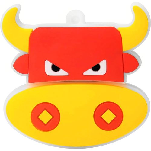 SHIBA-Cl USB 32 Go Motif Taureau Mignon Mmoire Stick USB 2.0 Flash Drive pour Stockage de Donnes Externe, Jaune Rouge[1475]