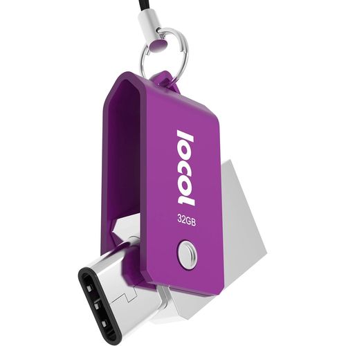 SHIBA-Cl USB-C 32 GO Duo - 2 in 1 < Type C et USB-A 3.0 > Etanche & Rapide