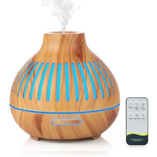 SHIBA-Diffuseur d'Huiles Essentielles 400ML, Diffuseur de Parfum Electrique avec Tlcommande Humidificateur Ultrasonique Diffuseu[2
