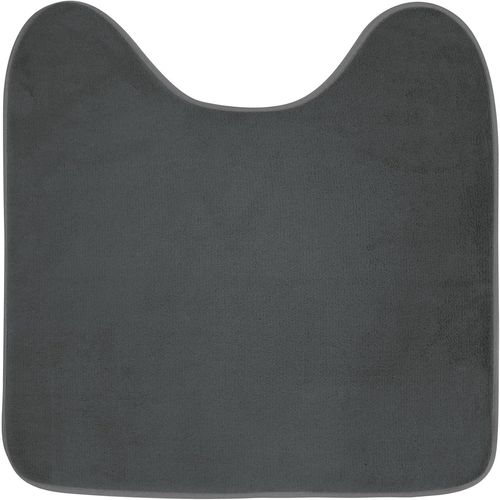 Shiba-Douceur D'intrieur, Tapis Contour Wc (45 X 45 Cm) Vitamine Anthracite, Microfibre[1657]
