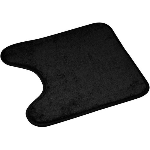 Shiba-Douceur D'intrieur, Tapis Contour Wc (45 X 45 Cm) Vitamine Noir, Microfibre[1661]