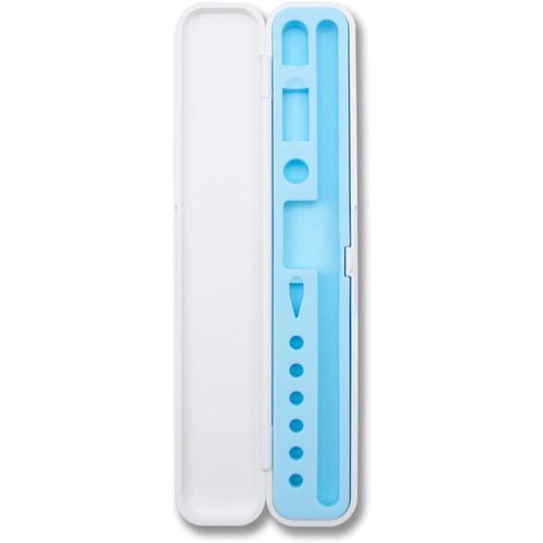 SHIBA-tui de transport compatible avec Apple Pencil 1re et 2me gnration Coque rigide portable avec lot de 6 embouts de crayon[1
