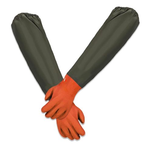 Shiba-Gants De Nettoyage D'tang, Longue Section De Gants De Scurit, Gants Impermables Longs En Caoutchouc, Pour Industrie Chim[1