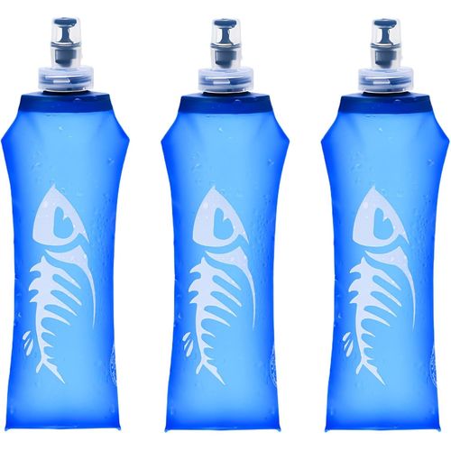 Shiba-Gourde Souple, Flasque Running De 500 Ml, 3 Pices Gourde Souple Pliable En Tpu, Soft Flask, Bouteille D'eau Souple Pour La [3