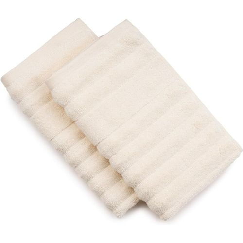 Shiba-Gzze 2er Set Frottier Mailand, Co/Cv (Bamboo), 70%/30%, Gstetuch, 30x50cm, Creme[5904]
