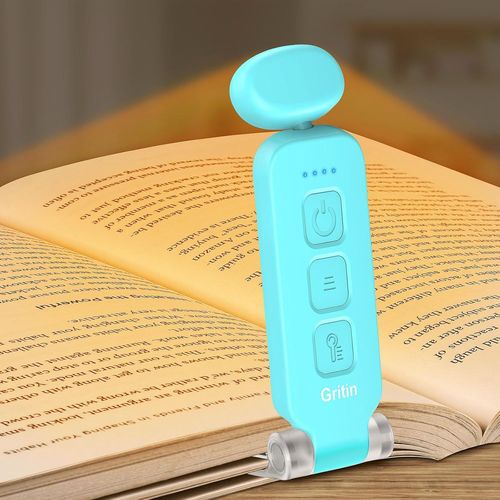 Shiba-Lampe De Lecture Rechargeable, Liseuse Lampe Lecture 3 Couleurs Protection Des Yeux & 5 Rglages De Luminosit, Tte Rotable[1